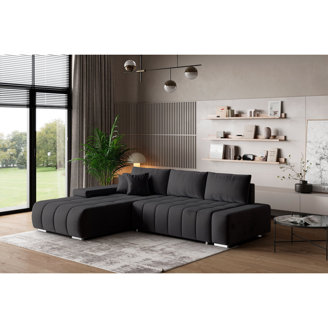 Ecksofa Berthoud mit Bettfunktion