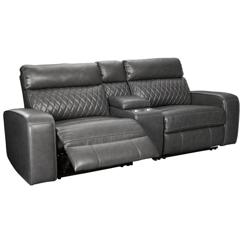 Jandrain 96'' Faux Leather Power Reclining Loveseat