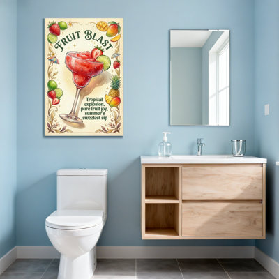 Fashion Fruit Blast Tropical Cocktail Art Print