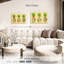 Collage d'ananas tropical triple Yarlin-107877185