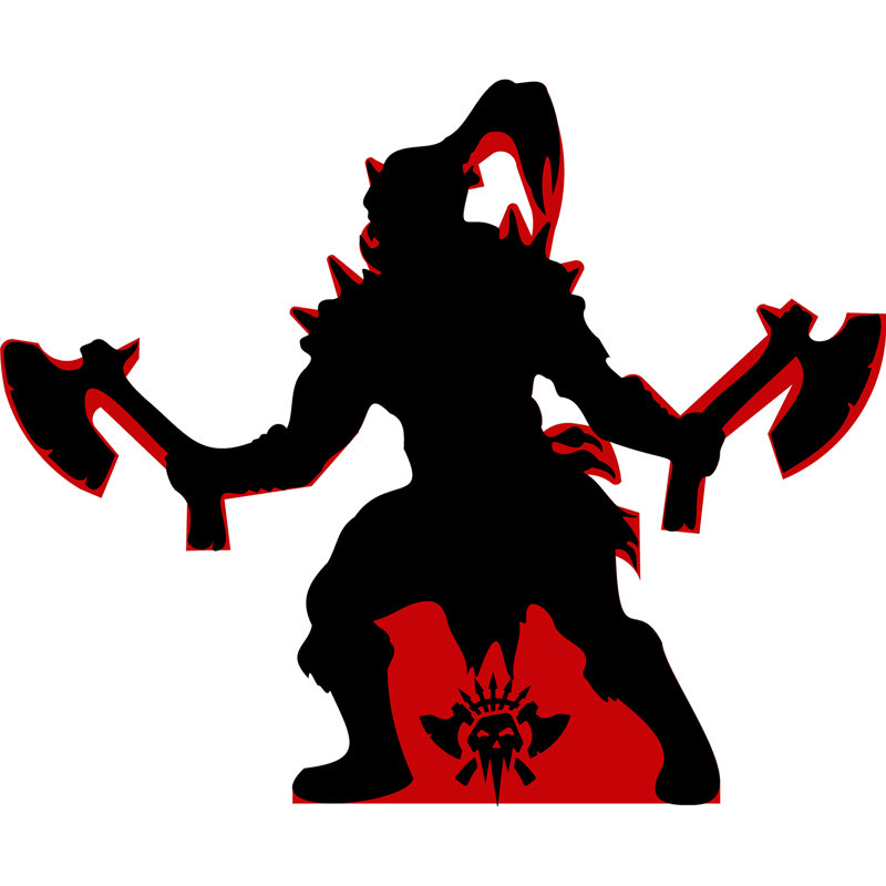 «Orc Warrior With Axes»