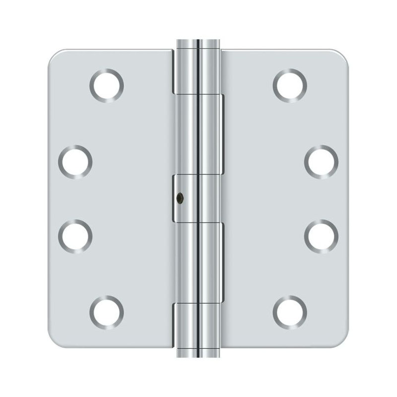 Steel Butt Bearing Hinge, Polished Chrome