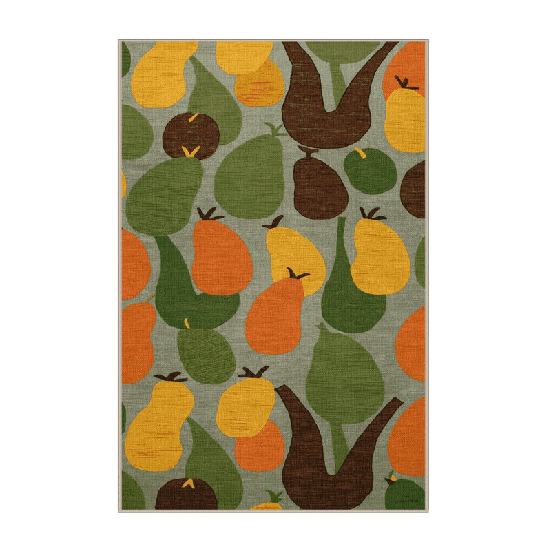 Washable Baobab Fruit Fruits Area Rug, Rectangle 3' x 5'