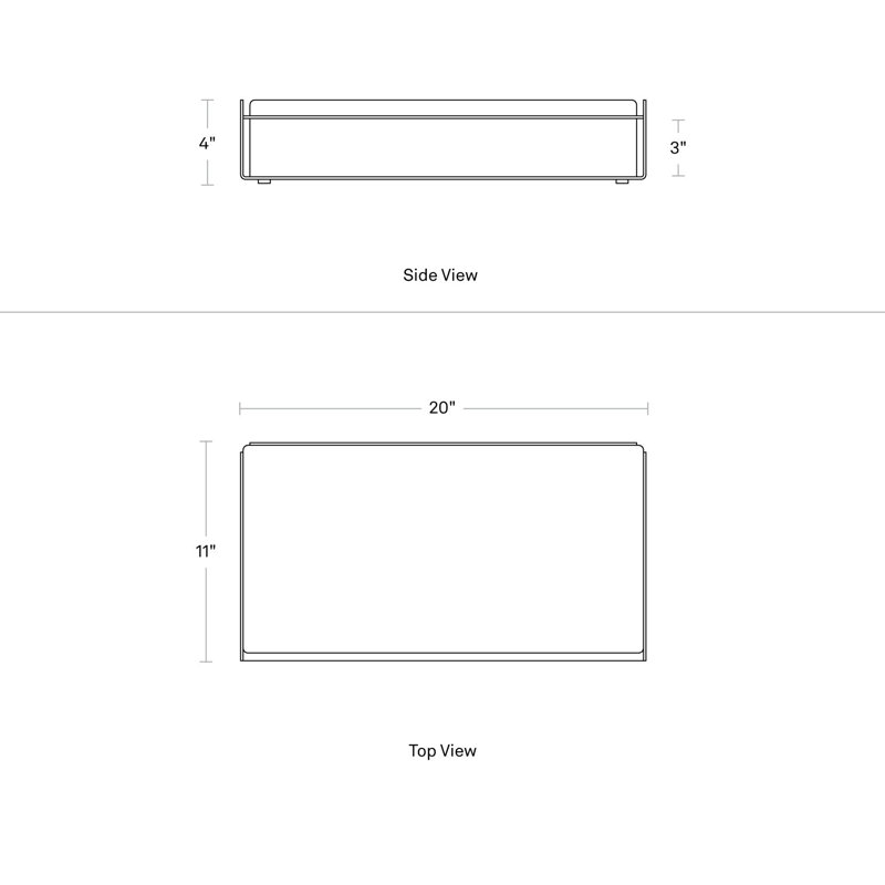 Tabs Monitor Riser, White