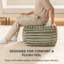 Pouf rembourré vert Maryann-117301718
