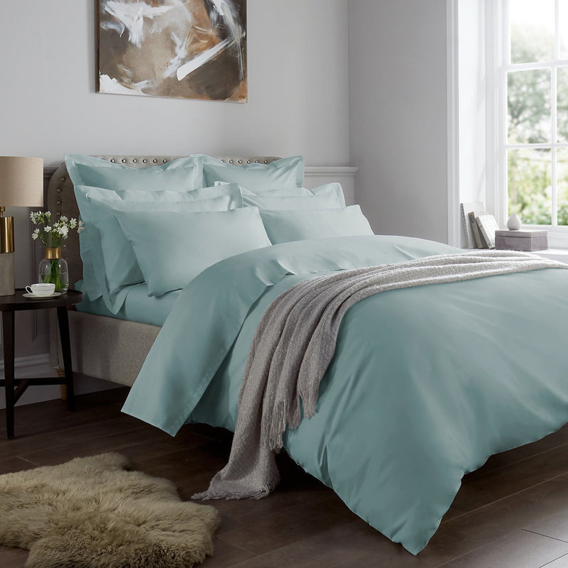 Luxury 1000 Thread Count Sateen Pillowcases, Duck Egg