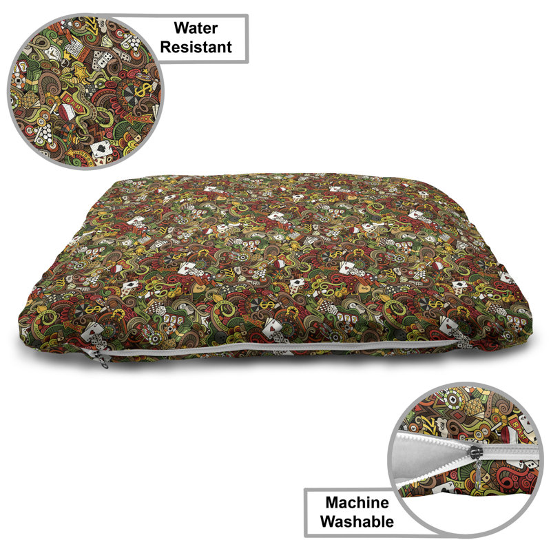 Multicolore, lit pour chien Ambesonne
