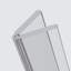 3x Clear 200 mm Acrylic Low Profile Flexible Living Hinges, Continuous