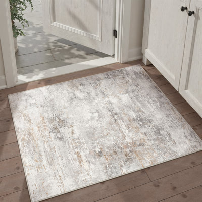 Vitas Abstract Beige/Grey Area Rug