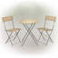 Huffer 2 - Person Patio Dining Set with Round Table , Cushions Included