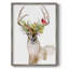 «Holiday Deer I», reproduction encadrée - bois massif-759110516