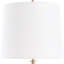Lampe de buffet en marbre noir Hedgepeth