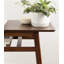 Table bistro rectangulaire avec tablette de rangement