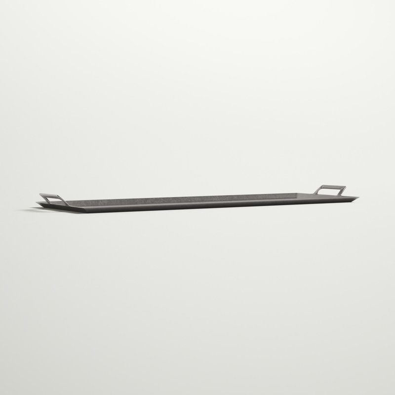 Aluminum Tray, 0.5" H x 34" W x 10" D, Gray