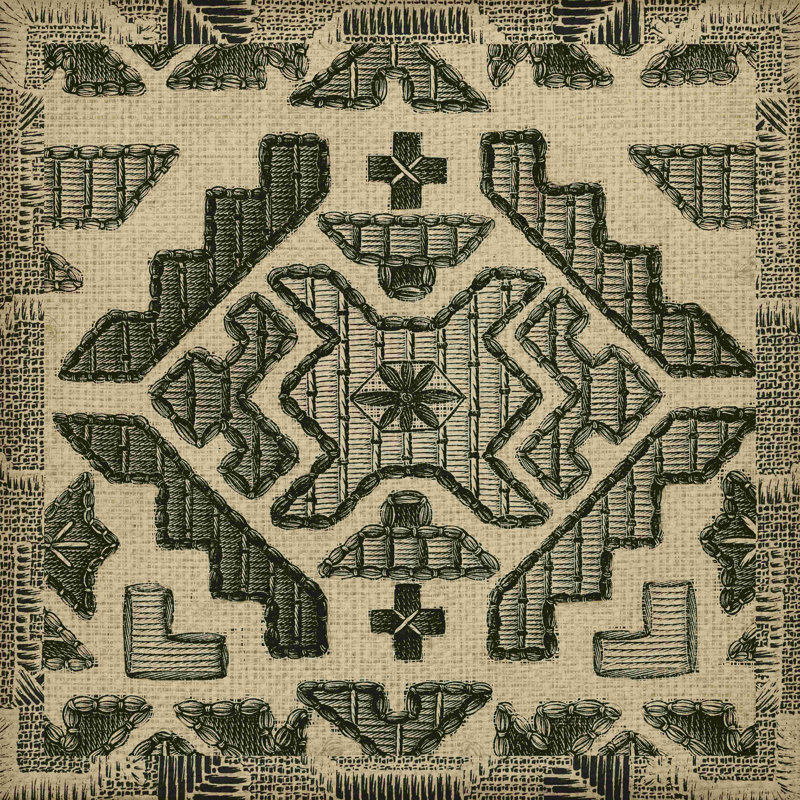 " Kuba Detail III " by Vision Studio, 30" H x 30" W  