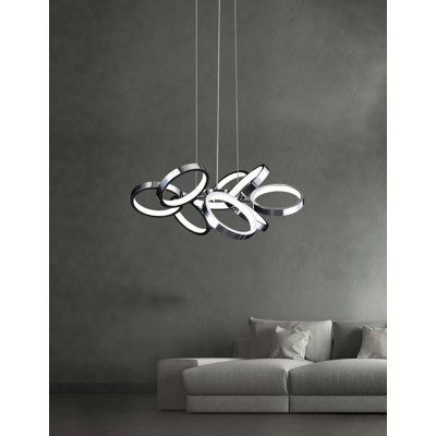 Venice 9-Light LED Geometric Pendant