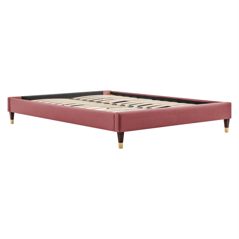 Structure de lit Harlow Performance, Double, Vieux rose