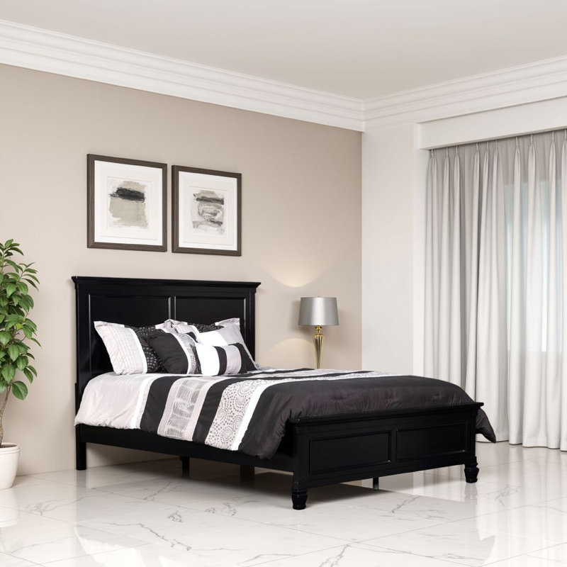 Lit plateforme Huybert, Simple, Noir