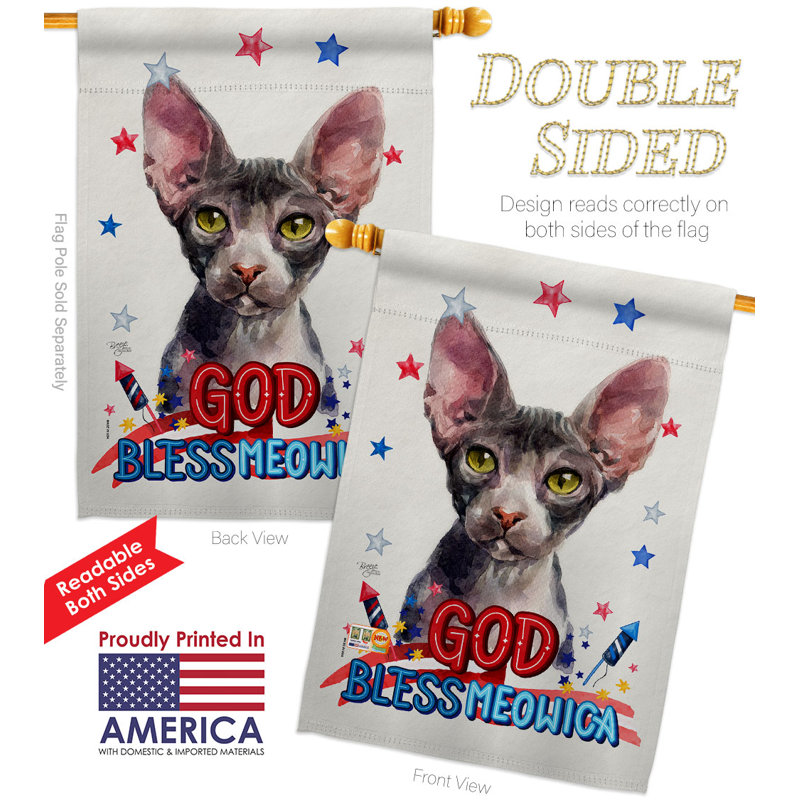 Double Sided Polyester Animal, 40" H x 28" W