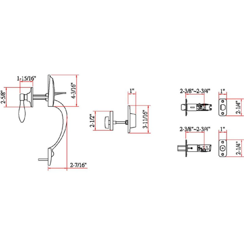 Oil Rubbed Bronze Single Cylinder Deadbolt Handleset with Lever