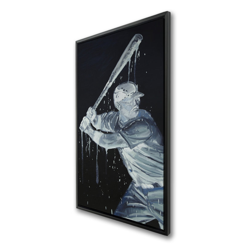 Baseball Player - Modern Man Framed Canvas for Home Decor