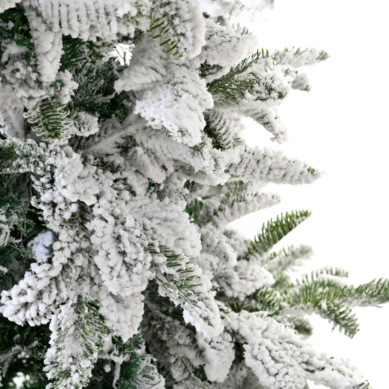 Arbre de Noël artificiel enneigé 6 pi, arbre de Noël enneigé enneigé, 7.87'