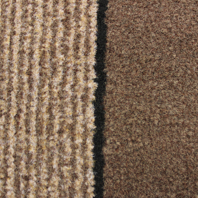 Miracle Non-Slip Striped Indoor Doormat, Brown, 0.65cm H x 60cm W x 90cm L