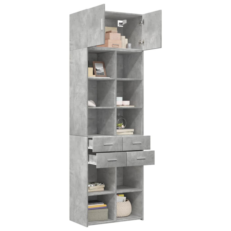 Aveaha 70cm Sideboard, Concrete Grey
