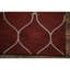 Tapis décoratif rouge en laine Touffeté à la main à motif géométrique SENAC-1946235761