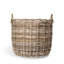 Handmade Rattan Basket With Handles - Set of 3