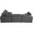 Jocqua Velvet L-Shaped Sectional Reversible-850340314