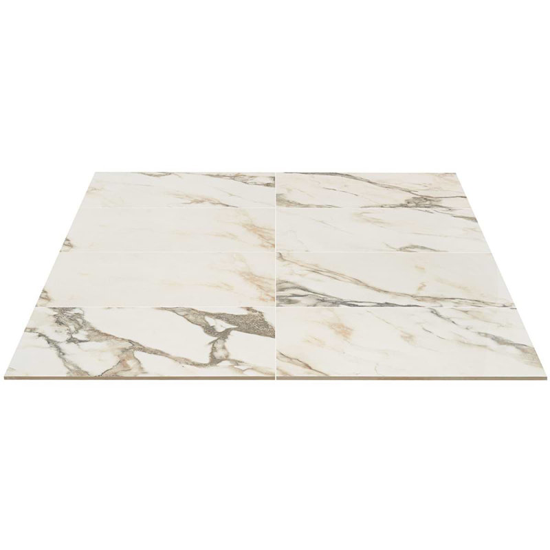 Dreamstone 12X24 Polished Porcelain Tile, Calacatta Rustico Polished