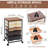 Utility Cart with 5 Drawers,Storage Drawer Cart with Wooden Tabletop and Lockable Wheels,5-Tier Rolling Utility Cart on Wheels-113389636