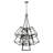Fulton 7 - Light Unique/Statement Geometric Chandelier-2073033384
