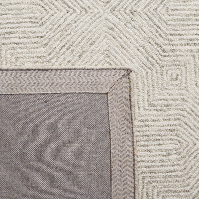 Tapis abstrait gris / ivoire Aniek 425
