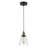 Chloe Lighting Manette Mini Pendant Ceiling Fixture – 9.8" H Industrial-Style 1-Light Rubbed Bronze Hanging Light With 6" Shade