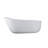 67-Inch Solid Surface Soaking Bathtub With Overflow For Bathroom