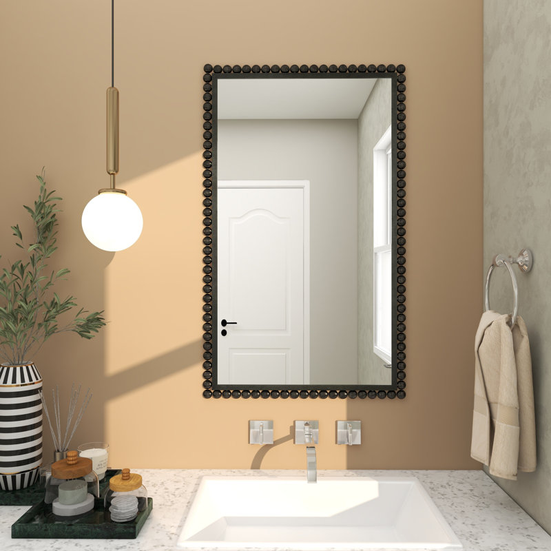 Miroir mural Cole and Grey, Noir