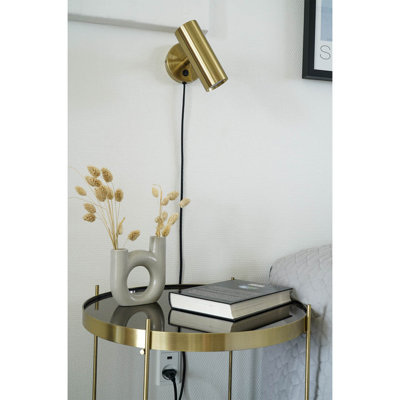 Paris Wandlampe 10X22x15cm Messing Dekor.