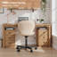 Fauteuil de bureau en cuir polyuréthane sans accoudoirs, fauteuil de bureau ergonomique et pivotant à hauteur réglable-130703138