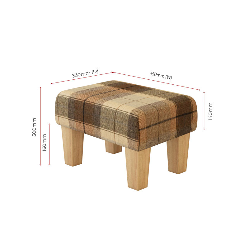 Manufactured Wood Accent Stool, Natural