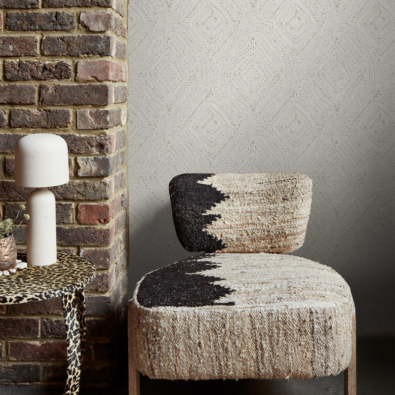 Artisan Weave Fawn Wallpaper, Cream