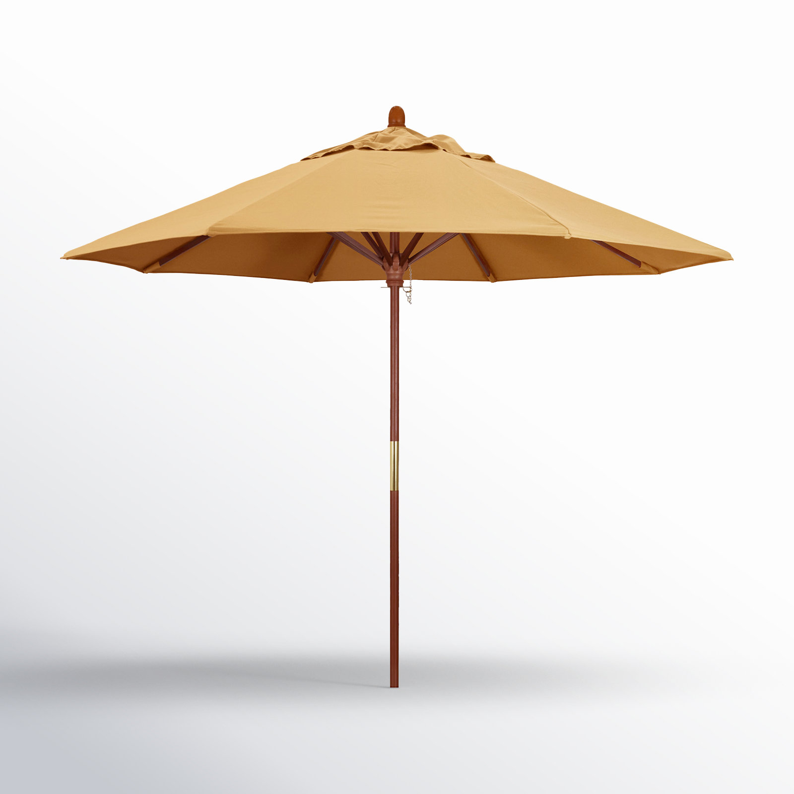Manford 108'' Sunbrella® Outdoor Umbrella, Canvas Wheat Sunbrella® Canvas