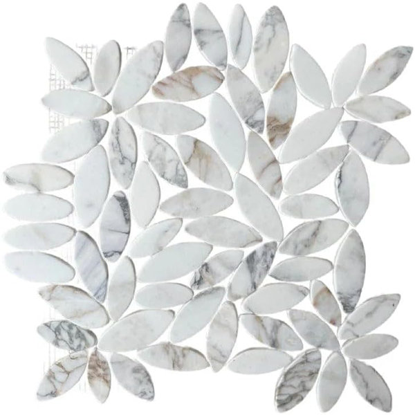 CNK Calacatta Flower Stone Mosaic Tiles