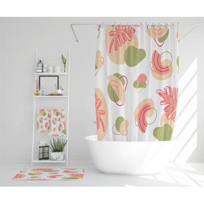 Nehemia Polyester Shower Curtain Set