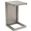 Table d'extérieur avec structure en aluminium - Extrémité argentée élégante et fonctionnelle pour rehausser votre espace