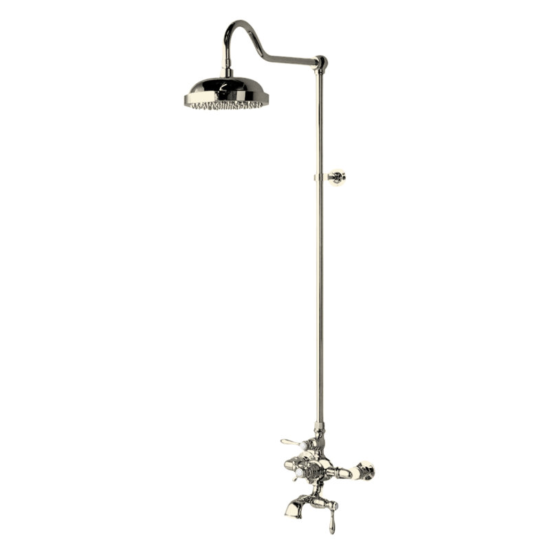 Système de douche thermostatique 60 po Exposed, Nickel mat