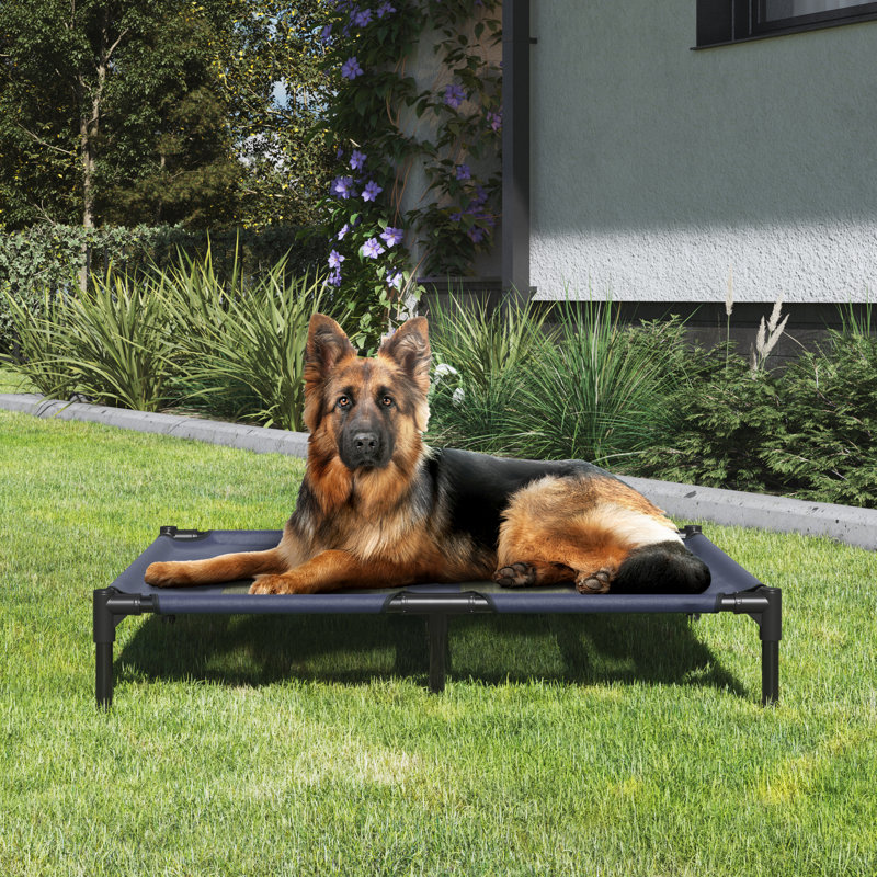 Housse pour lit pour chien PETMAker, Grand (l 36 po x P 30 po x H 7 po), Bleu très foncé