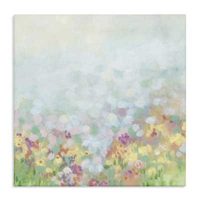 Abstract Soft Meadow Canvas Wall Art by June Erica Vess