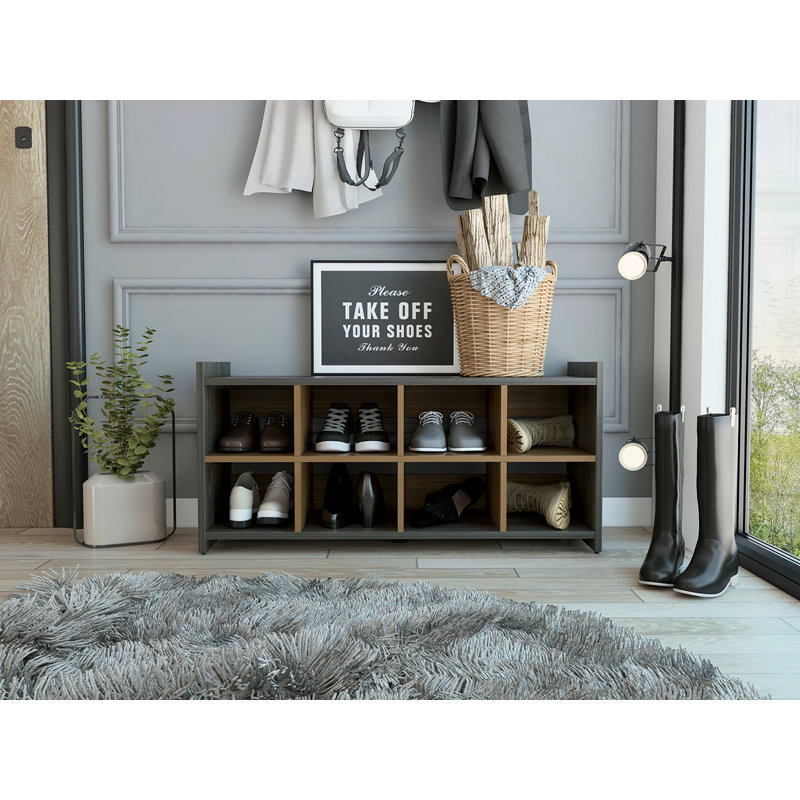 Entryway Storage Unit, Eight Shoe Capacity